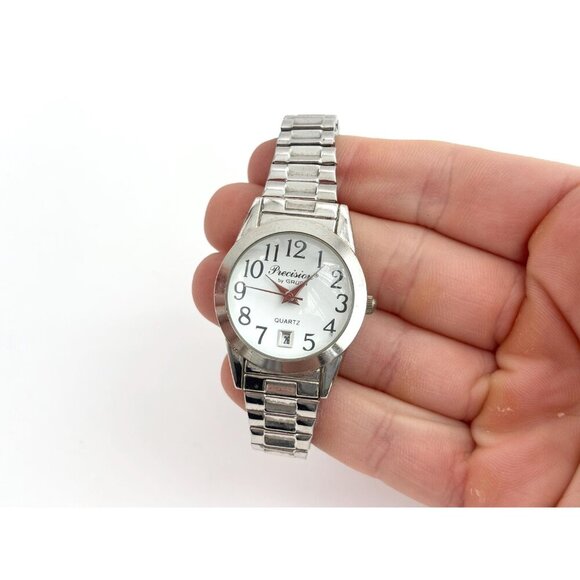 Precision By Gruen Round Silver T Vintage Watch - WORKS! - GP421L - 24mm - Picture 2 of 9